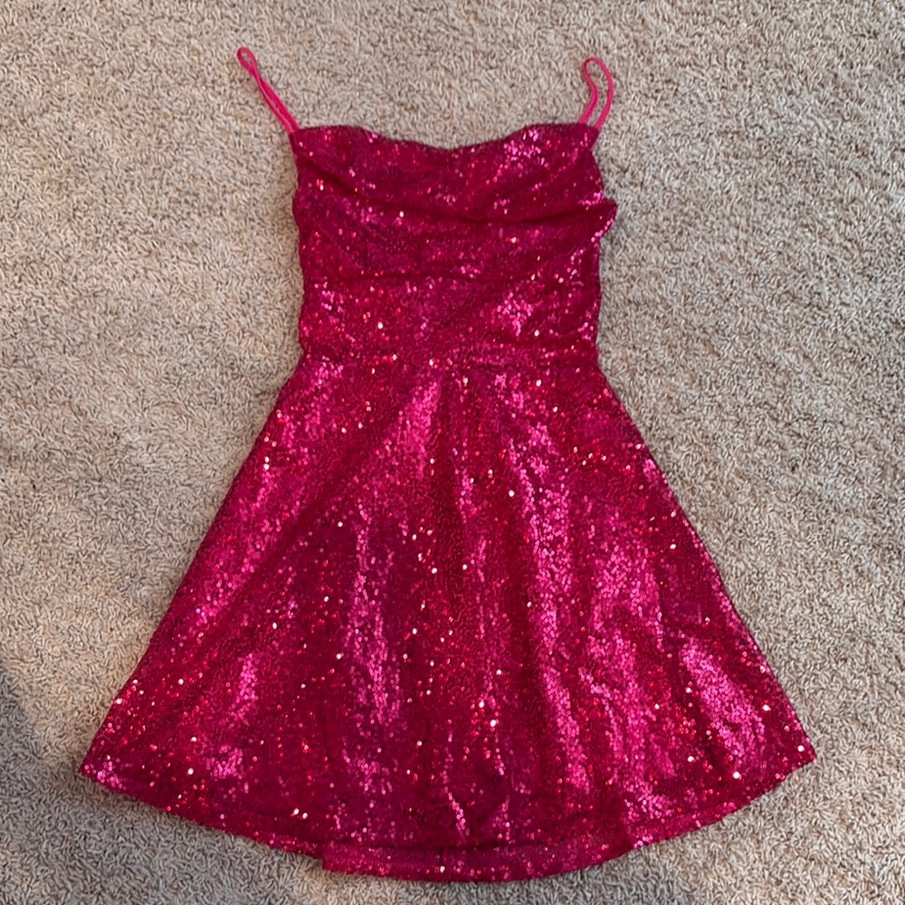 Sparkling Pink Teen Dress